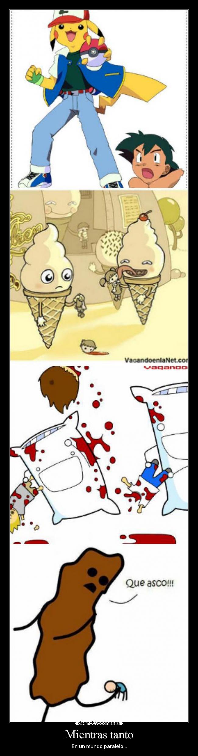 carteles mundo paralelo desmotivaciones