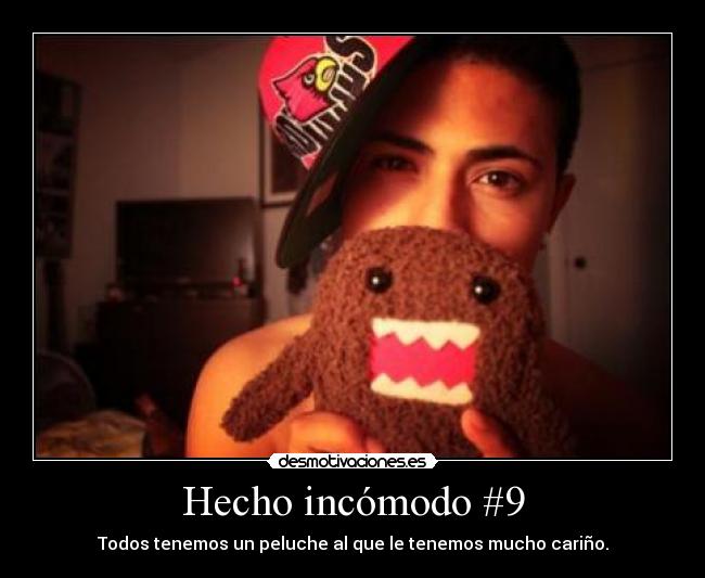 Hecho incómodo #9 - Todos tenemos un peluche al que le tenemos mucho cariño.