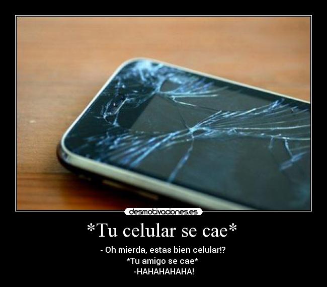 *Tu celular se cae* -
