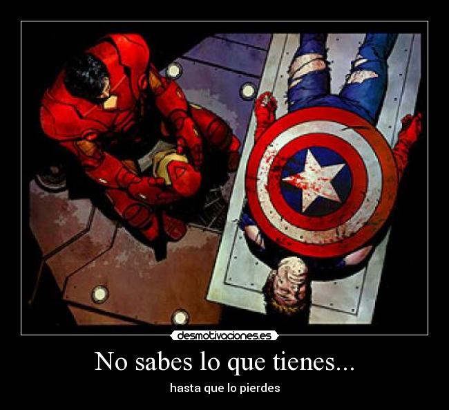 carteles iron man capitan america desmotivaciones