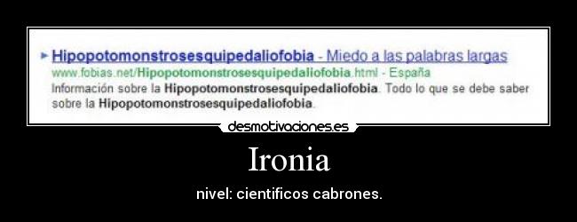 Ironia - nivel: cientificos cabrones.