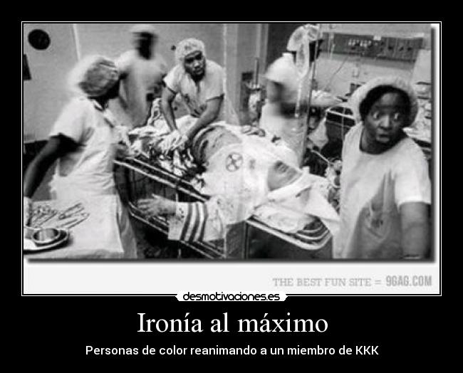 Ironía al máximo - Personas de color reanimando a un miembro de KKK