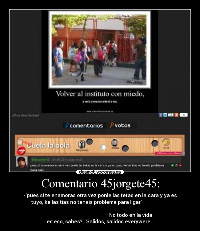 Comentario 45jorgete45: - 