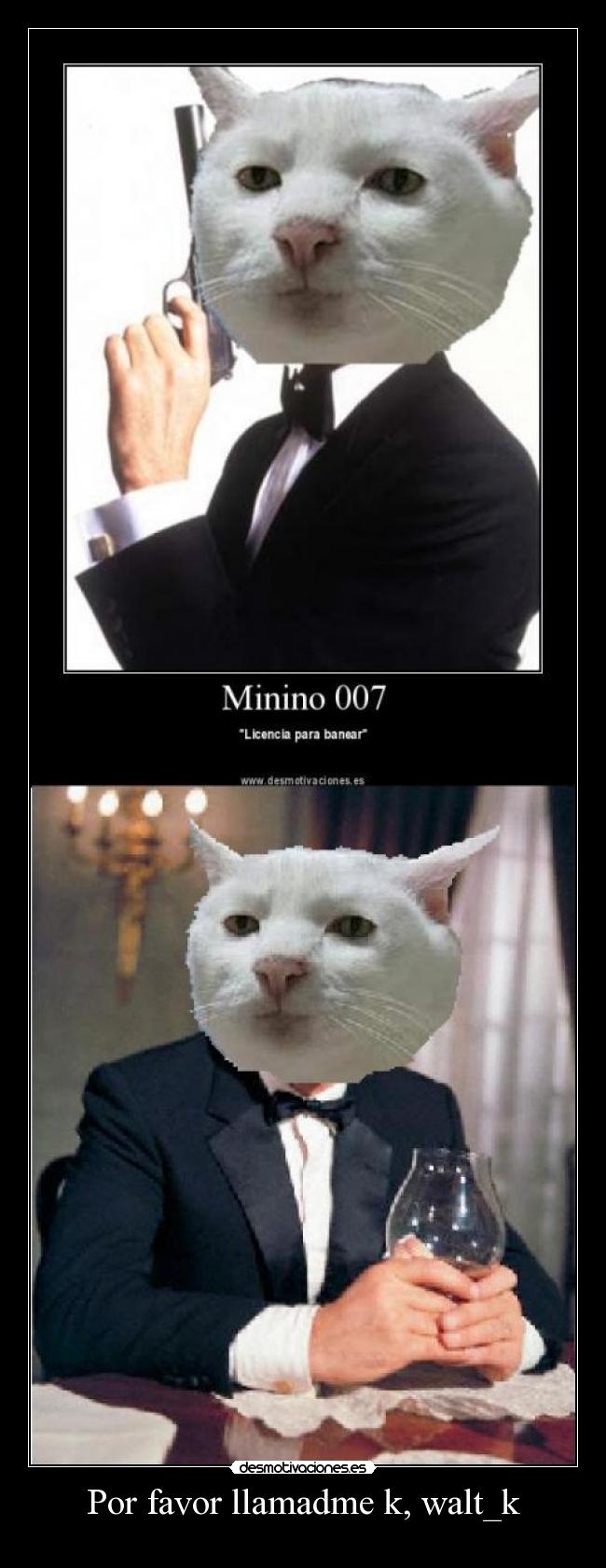 Por favor llamadme k, walt_k - 