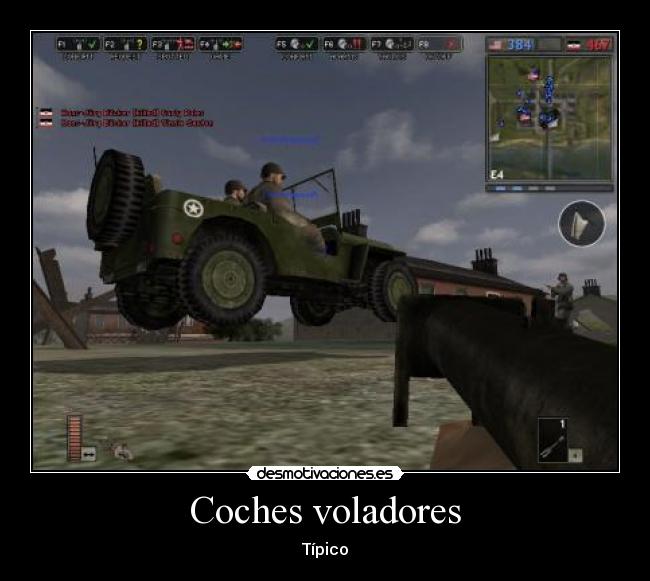 Coches voladores - Típico