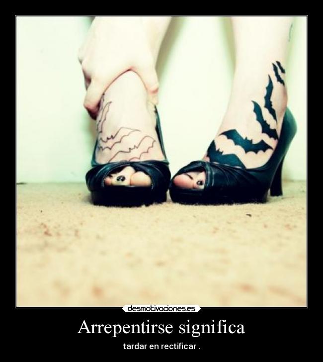 Arrepentirse significa -