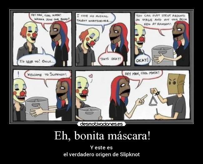 carteles encanta slipknot los maggots podeis negar tiene gracia joder desmotivaciones