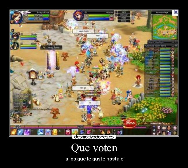 Que voten - a los que le guste nostale