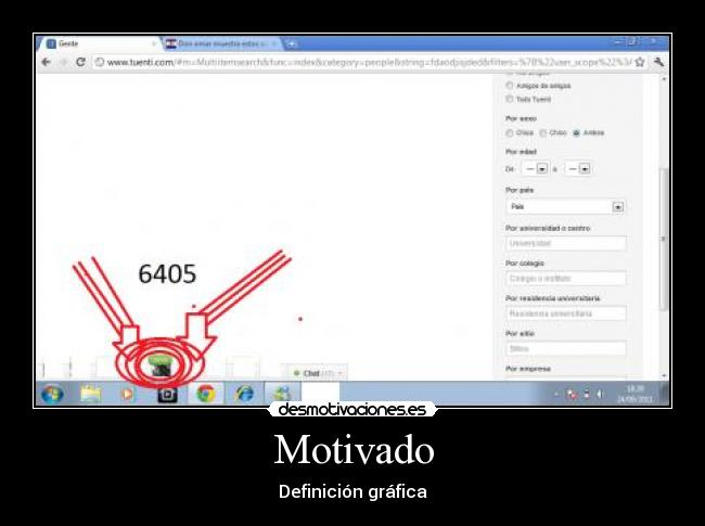 Motivado - Definición gráfica