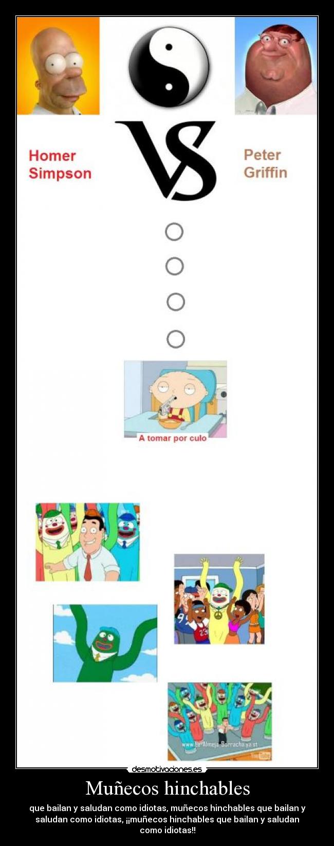 Muñecos hinchables - que bailan y saludan como idiotas, muñecos hinchables que bailan y
saludan como idiotas, ¡¡muñecos hinchables que bailan y saludan
como idiotas!!