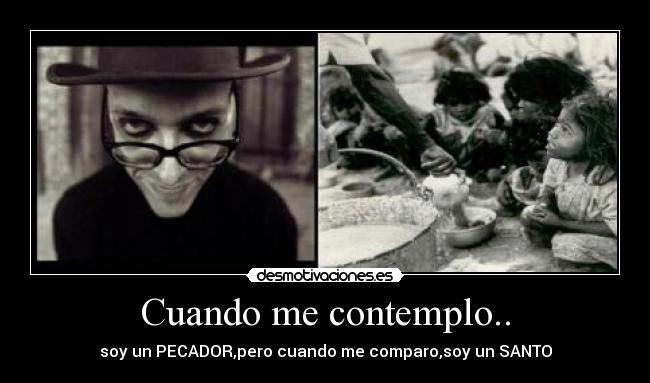 carteles pecadorsantocontemplocomparo desmotivaciones