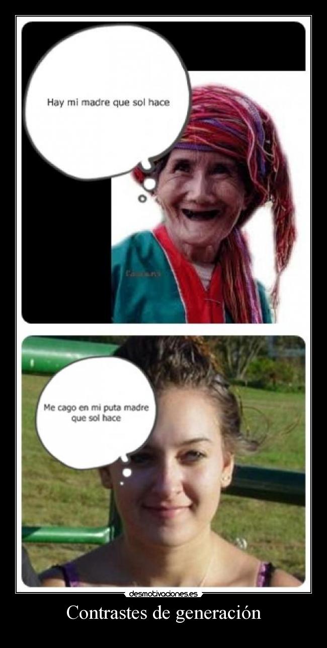Contrastes de generación -