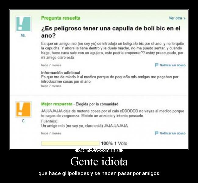 Gente idiota - 