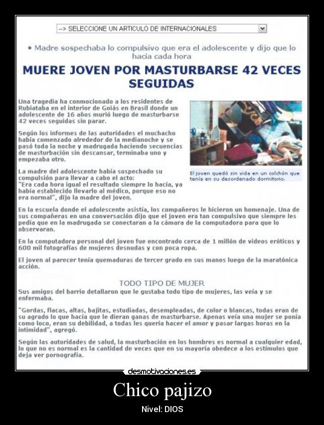 Chico pajizo - Nivel: DIOS