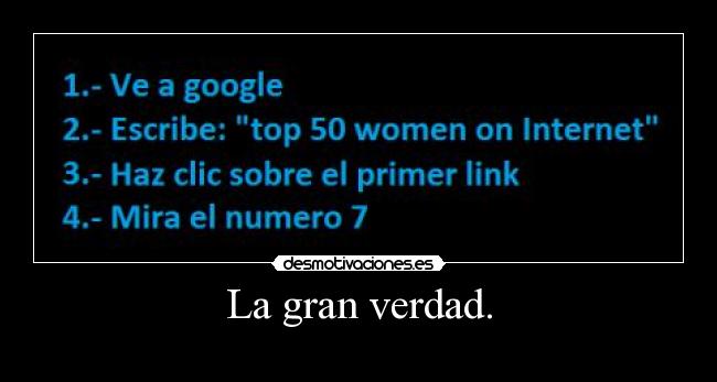La gran verdad. - 