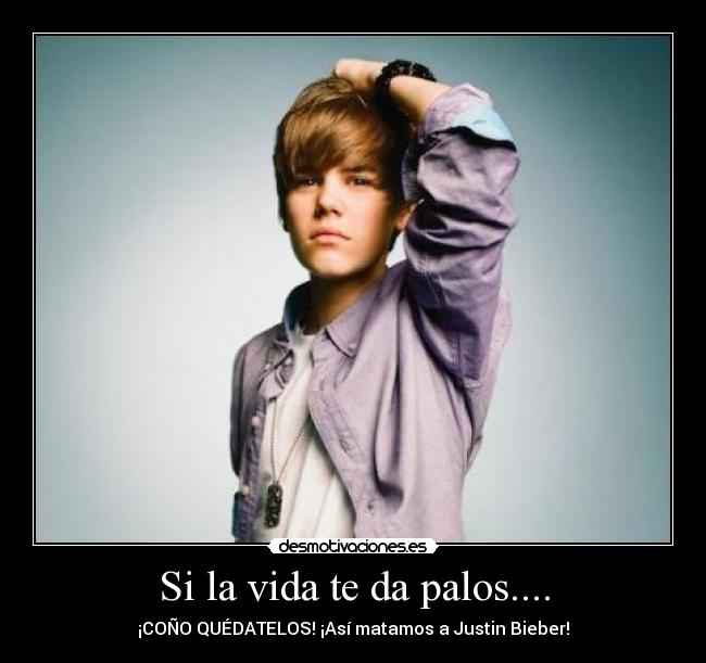 Si la vida te da palos.... - ¡COÑO QUÉDATELOS! ¡Así matamos a Justin Bieber!