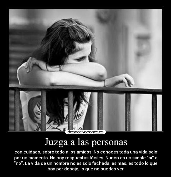 Juzga a las personas -