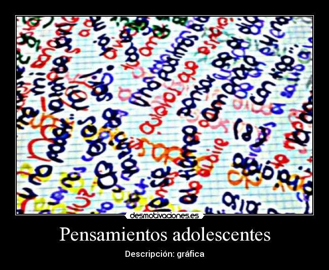 Pensamientos adolescentes -