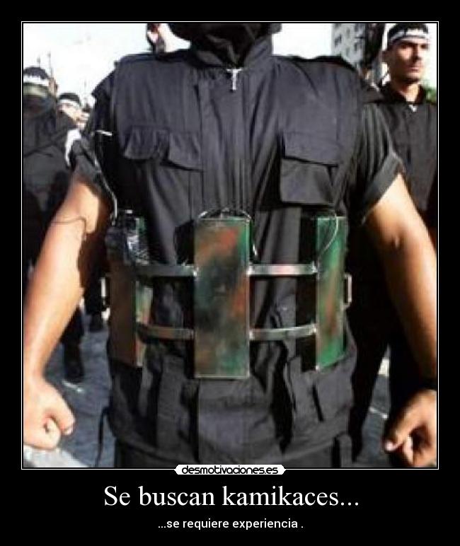Se buscan kamikaces... -