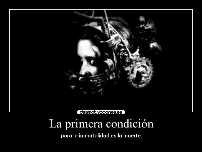 La primera condición -