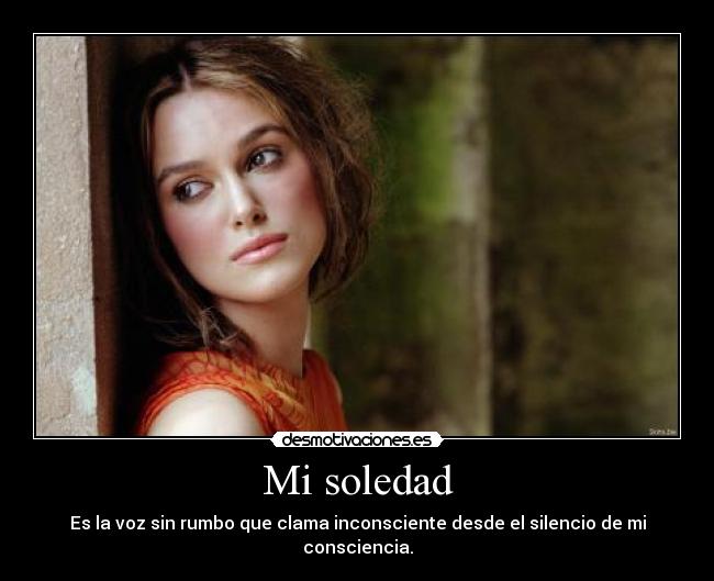 Mi soledad -