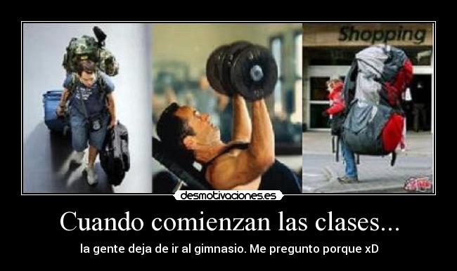 carteles maletas gimnasio desmotivaciones