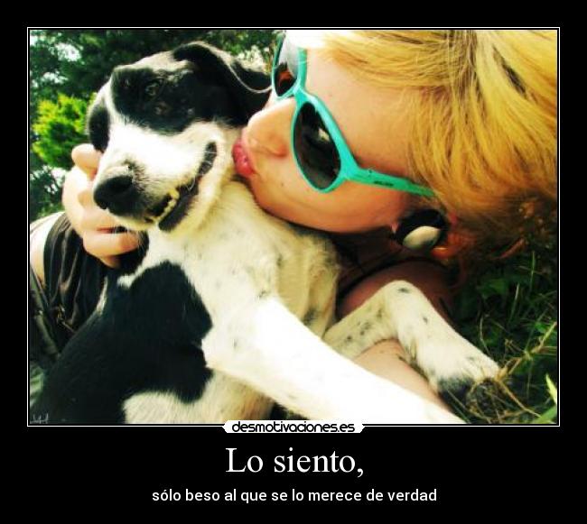 Lo siento, - 