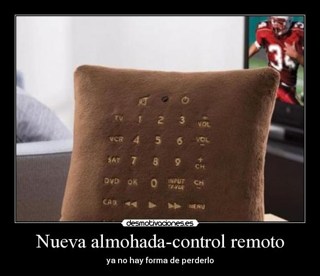 Nueva almohada-control remoto -