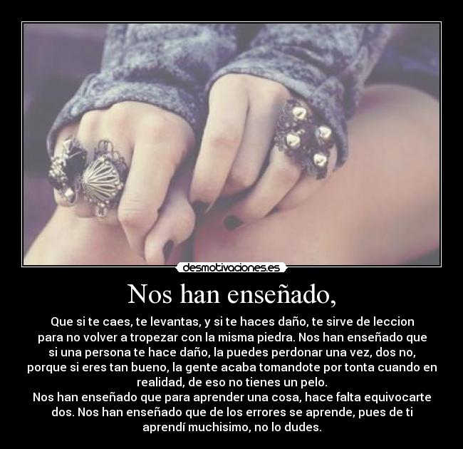 Nos han enseñado, - 