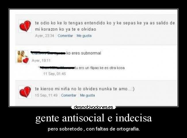 carteles antisocial gente desmotivaciones