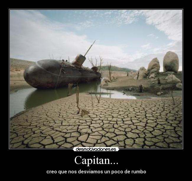 carteles submarino rumbo desvio desmotivaciones