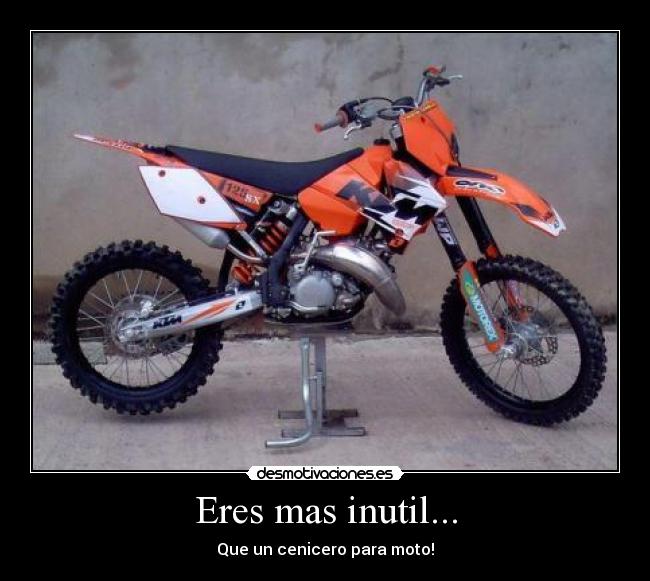 Eres mas inutil... -