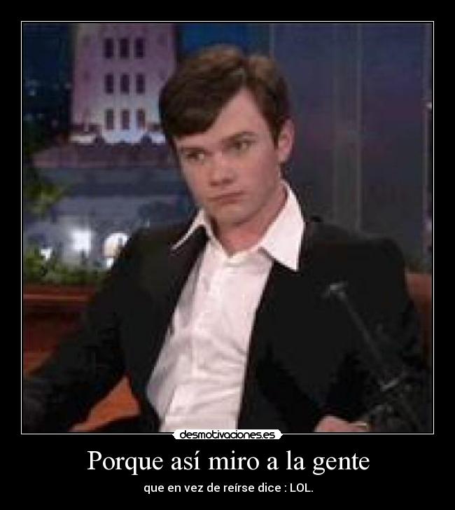 Porque así miro a la gente - 