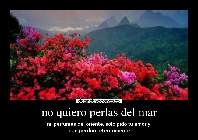 no quiero perlas del mar -