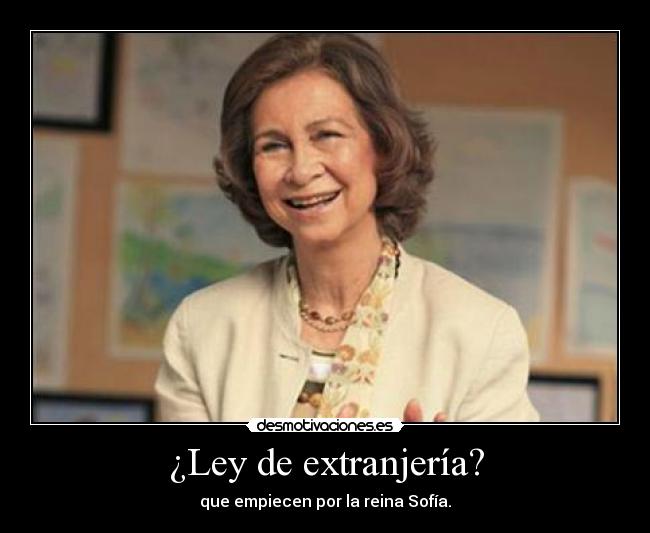 ¿Ley de extranjería? - 