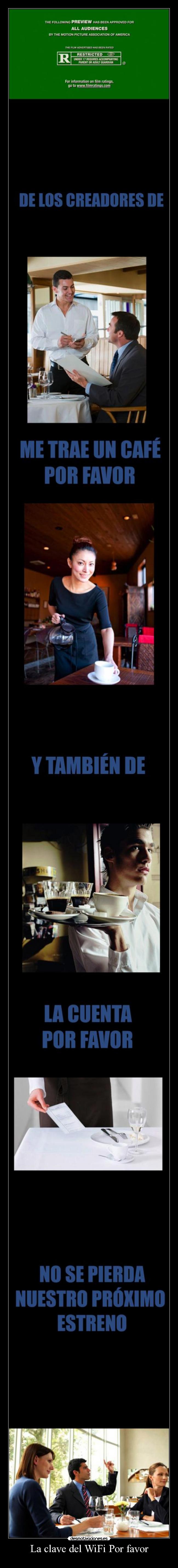 La clave del WiFi Por favor -