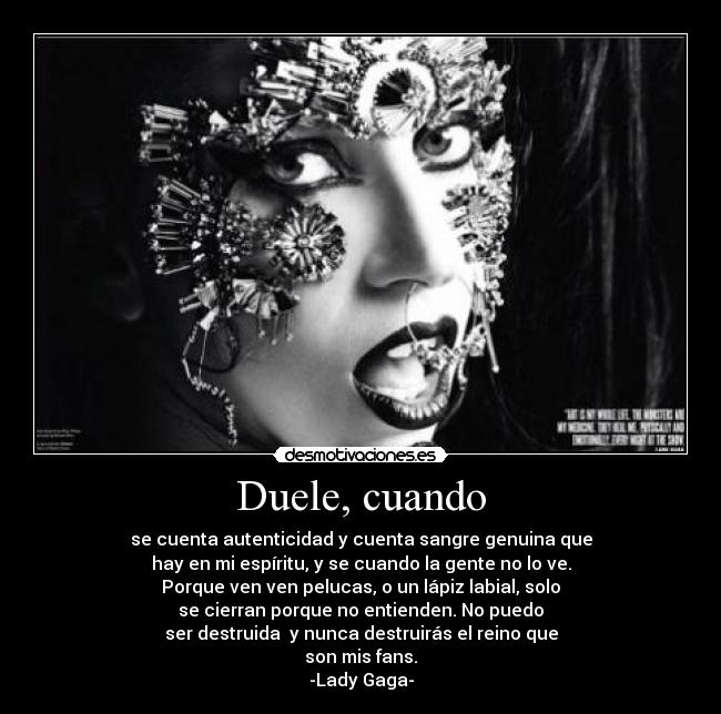 Duele, cuando -
