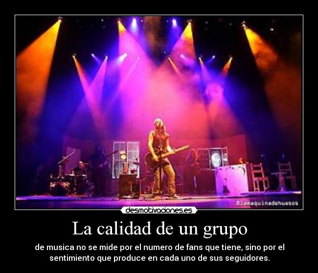 La calidad de un grupo - 
