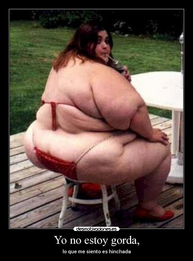 carteles gorda hinchada desmotivaciones