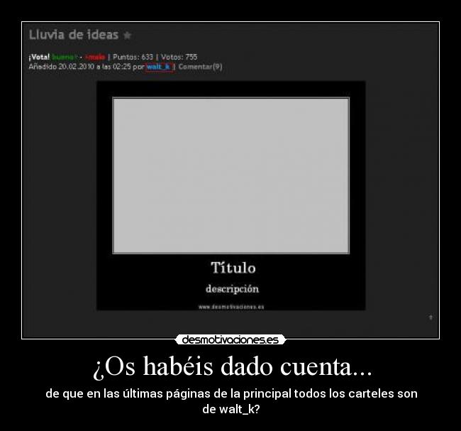 ¿Os habéis dado cuenta... - 