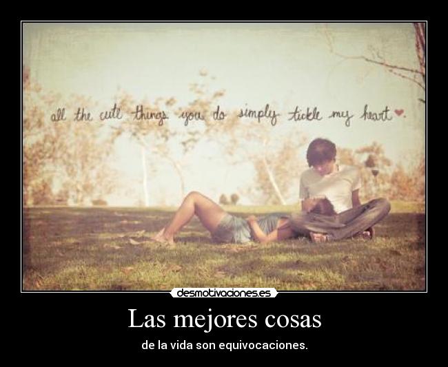 Las mejores cosas -