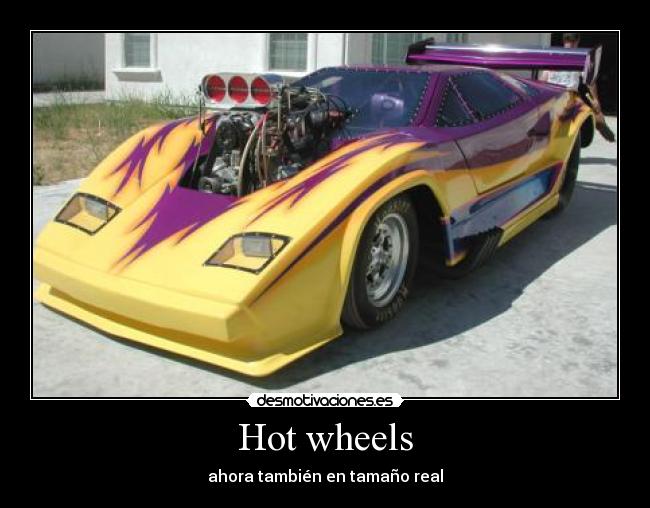 Hot wheels - ahora también en tamaño real