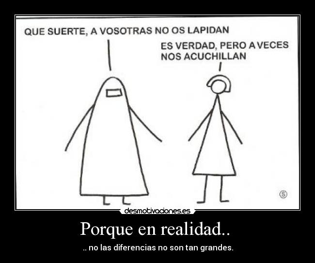 Porque en realidad.. - .. no las diferencias no son tan grandes.