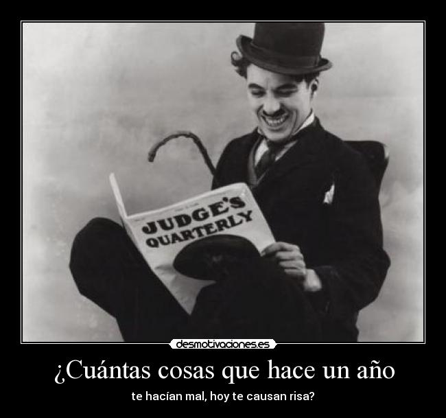 ¿Cuántas cosas que hace un año -