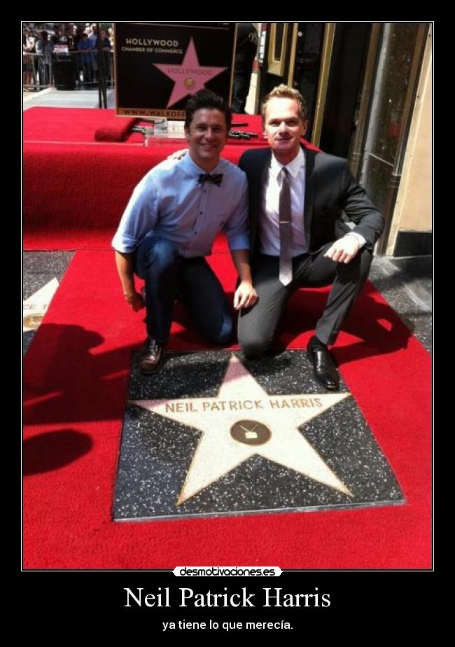 Neil Patrick Harris - ya tiene lo que merecía.