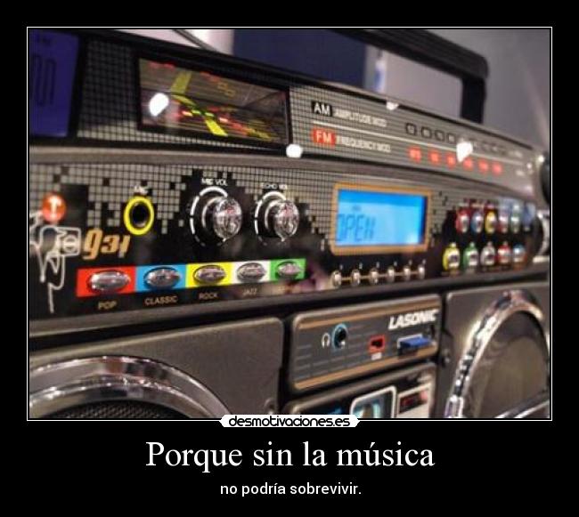 carteles musica porque musica desmotivaciones