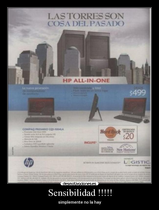 Sensibilidad !!!!! - simplemente no la hay