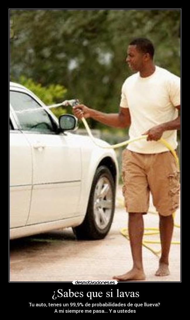 ¿Sabes que si lavas -