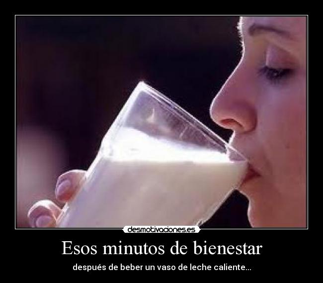 Esos minutos de bienestar -