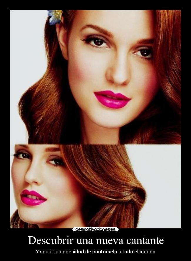 Descubrir una nueva cantante -